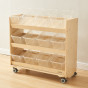 MASTERKIDZ Shelf on Wheels - 3 Shelves for STEM Board Accessories 800H x 800L