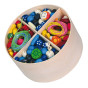 VIGA Wooden Bead Stringing Set 608 Pieces Box