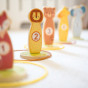 TOOKY TOY Throw at the Target Wooden Skill Game Hoops 15 pcs.