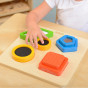 MASTERKIDZ Wooden Montessori Material Surface Texture Shape Sorter