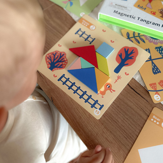 TOOKY TOY Tangram Puzzle Puzzle for Children Learning Shapes Figures Shapes 18 pcs.
