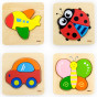 VIGA Baby's First Wooden Puzzle Car