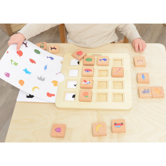 MASTERKIDZ Match Shadows Game Pairing Object Recognition Montessori