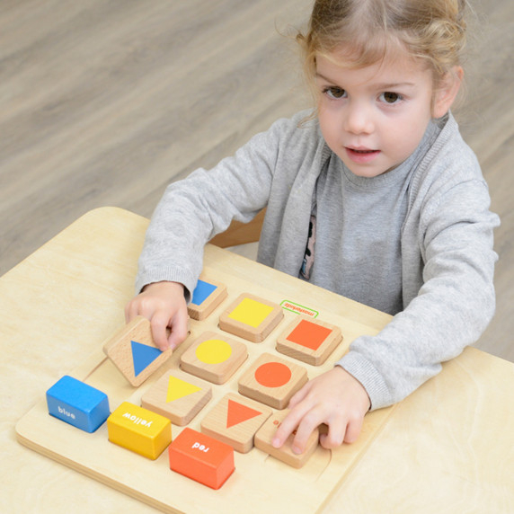 MASTERKIDZ Educational Board Shapes and Colors Sorter