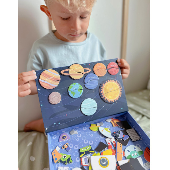 TOOKY TOY Magnetic Puzzle Space Puzzle