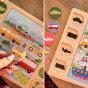 VIGA Wooden Puzzle Guess the Shadow - Means of Transport 17-piece puzzle