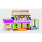 VIGA Wooden Building Blocks Buildings