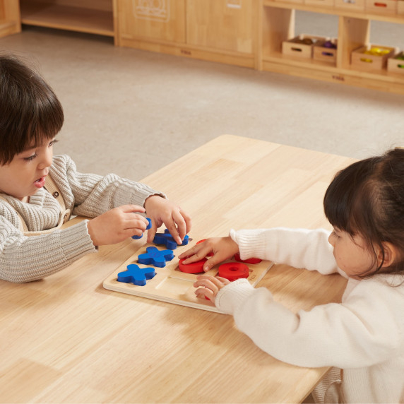 Viga Wooden Classic Tic-Tac-Toe Game