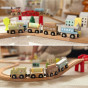 TOOKY TOY Wooden Magnetic Carriages