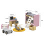 VIGA PolarB Dollhouse Furniture Set for Children's Room