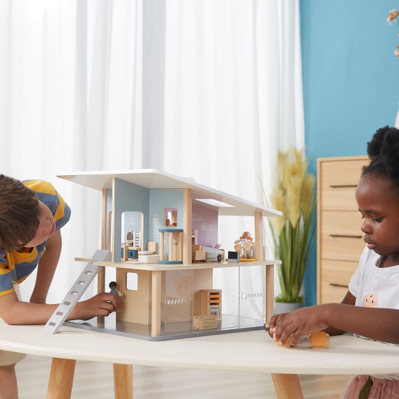 VIGA PolarB Wooden Dolls Family Doll Set Figures