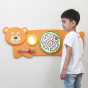 VIGA Sensory Manipulative Teddy Bear Board FSC Montessori Certificate