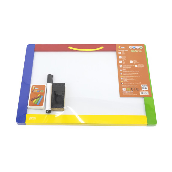 VIGA Wooden Double-Sided Magnetic Chalk Board Accessories