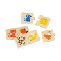VIGA Wooden Puzzle Feed the Animal What Animals Eat Puzzle
