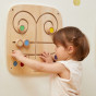 VIGA Wooden Manipulative Sensory Maze Touch and Match Board