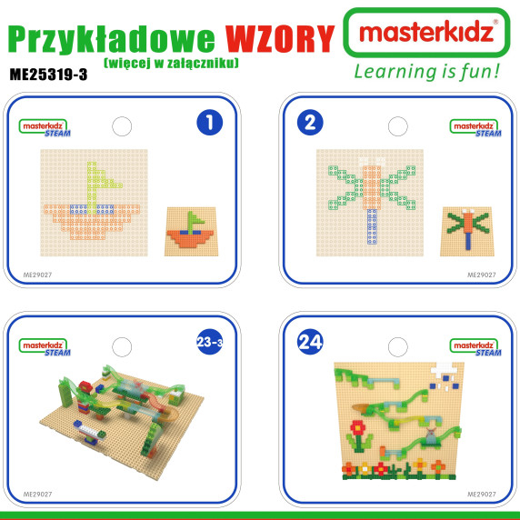 MASTERKIDZ Wooden Educational Table + STEM WALL ACCESSORIES + 359 pcs.