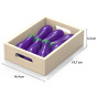 VIGA Wooden Fruits and Vegetables Set of 10 Crates