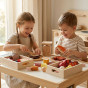 VIGA Wooden Food Box Set for Breakfast, Fish, Meat, Dairy