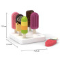 VIGA Set of Wooden Ice Cream Sticks with Stand 6 pcs.