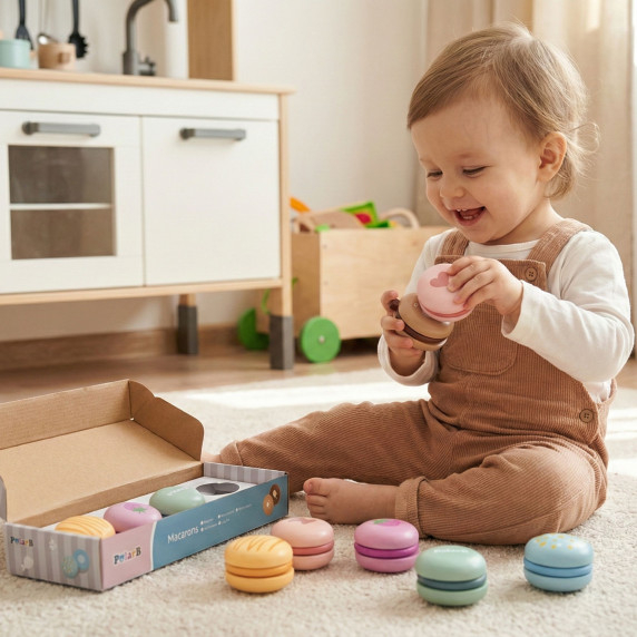 VIGA PolarB Wooden Cookies, Cookies, Confectionery Set, Macaroons