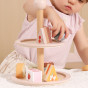 VIGA Wooden Cake Stand with Accessories