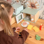 TOOKY TOY Wooden Microwave Oven Food Set