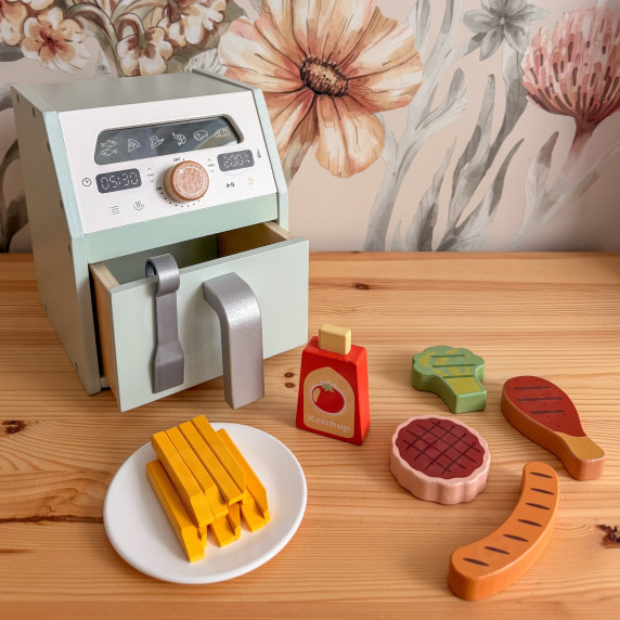 TOOKY TOY Wooden Air Fryer Air Fryer
