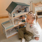 TOOKY TOY Large Wooden Dollhouse + FSC Figures