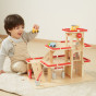 VIGA Wooden Parking for Cars with Elevator for 4 Cars and Helicopter