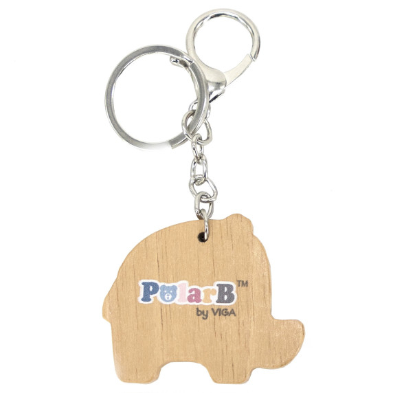 VIGA PolarB Wooden Elephant Keychain