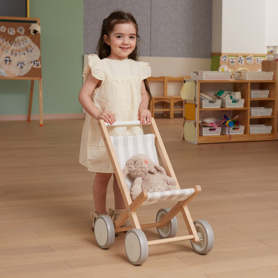 VIGA Wooden Doll Stroller