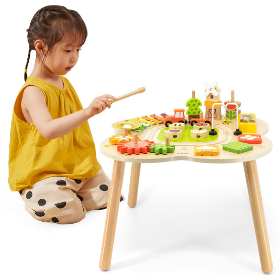 VIGA PolarB Educational Table Activities Pyramid Cymbals Sensory Montessori