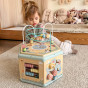 TOOKY TOY Wooden Montessori Hexagon Opening Box