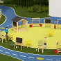 CLASSIC WORLD EDU Large Wooden House Gazebo Playground
