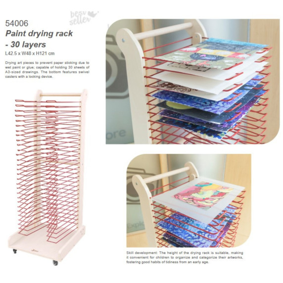 CLASSIC WORLD EDU Art Drying Rack - 30 Levels