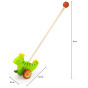 Viga Toys Wooden Dinosaur Pusher