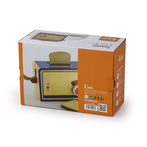 VIGA Wooden Kitchen Toaster For Children Household Appliances Toasts