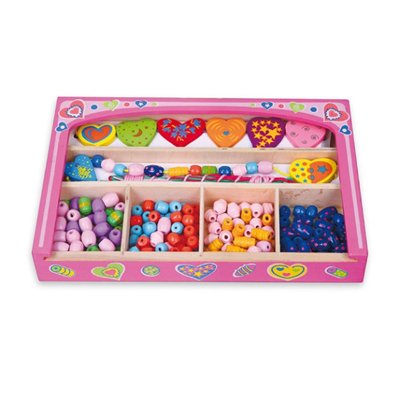 VIGA Stringing Beads Heart Set
