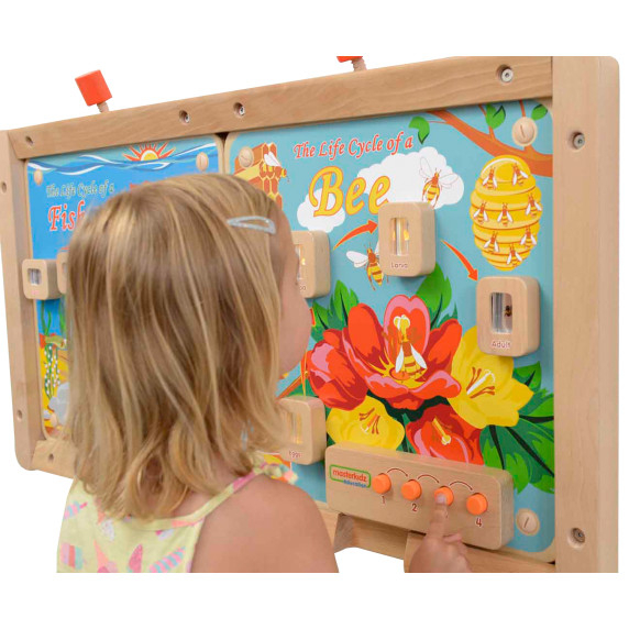 MASTERKIDZ Bee Life Cycle Flex Montessori Wall Board