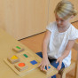 MASTERKIDZ Montessori Wooden Shapes and Colors Sensory Sorter