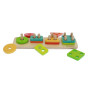 MASTERKIDZ Wooden Shape Sorter Colorful Montessori Blocks