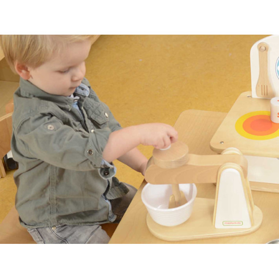 MASTERKIDZ Wooden Kitchen Mixer for Kids