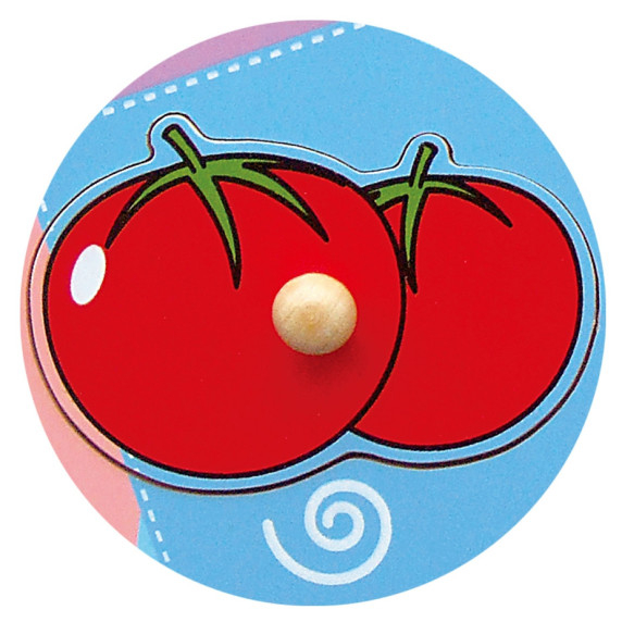 VIGA Wooden Puzzle Vegetables Surprise Puzzle