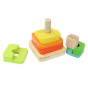 MASTERKIDZ Wooden Montessori Pyramid Sorter Puzzle