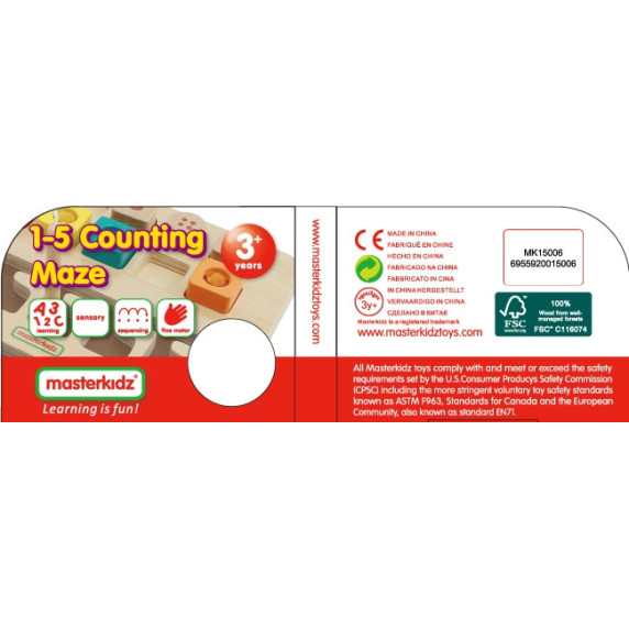 MASTERKIDZ Montessori Learning to Count Maze