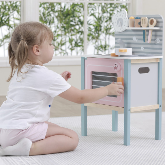 VIGA Wooden kitchen for children with accessories