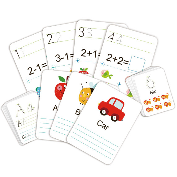 TOOKY TOY Educational Flashcards for learning to write