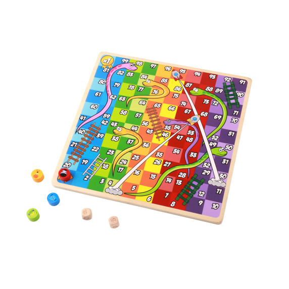TOOKY TOY Logic Board Games 2 in 1 Ludo Ludo + Free the Animals