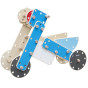 CLASSIC WORLD EDU Huge Wooden Construction Blocks Set Police Vehicles 89 pcs.