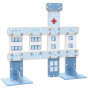 CLASSIC WORLD EDU Huge Wooden Construction Blocks Set Hospital Church Tower 97 pcs.